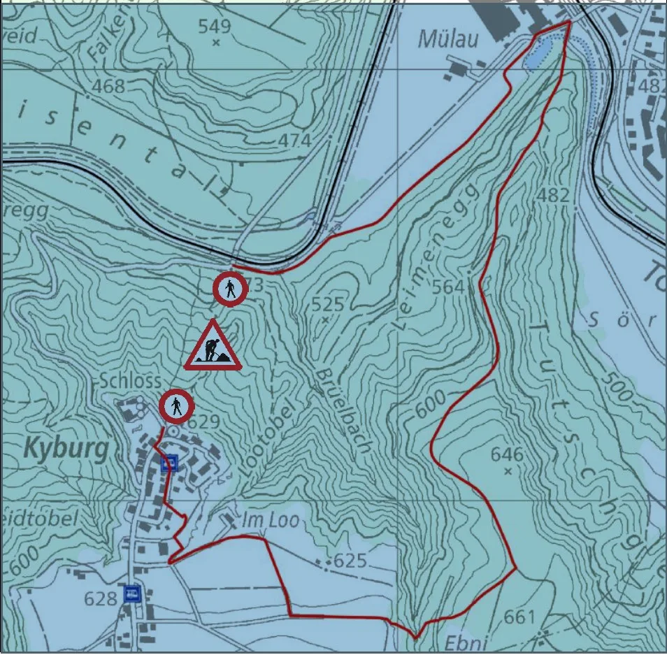 Wanderweg Kyburg